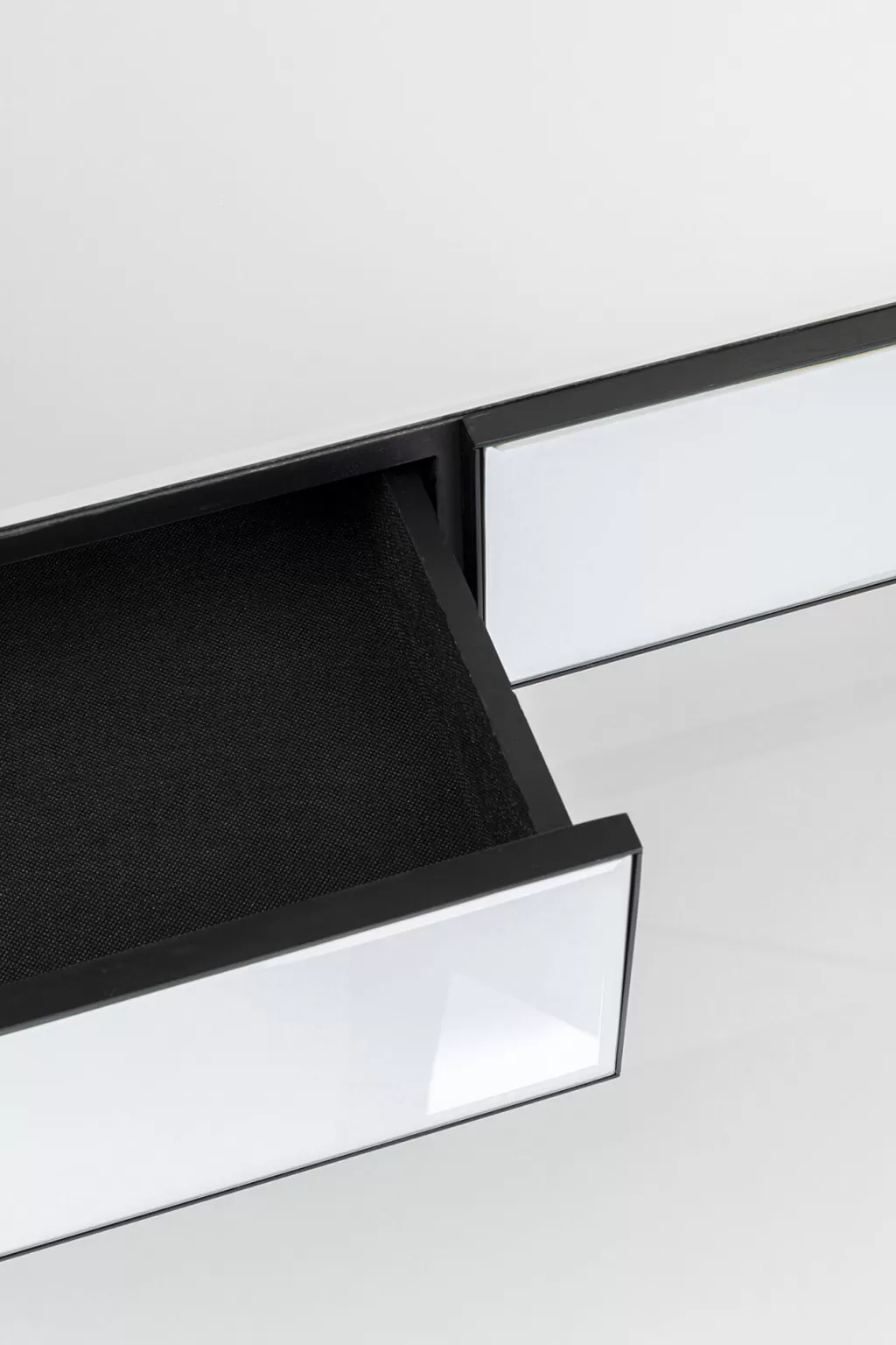 Console design Soran en noir intense - Dimensions élégantes 120x50 cm - Création exclusive KARE pour votre intérieur