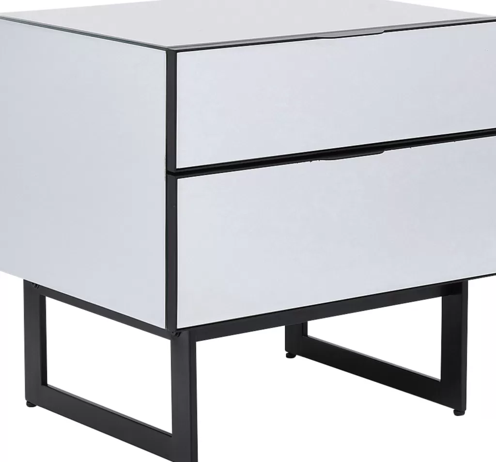 Table de Chevet Design Moderne Soran - Noir Profond, Dimensions Compactes 49 x 50 cm par KARE