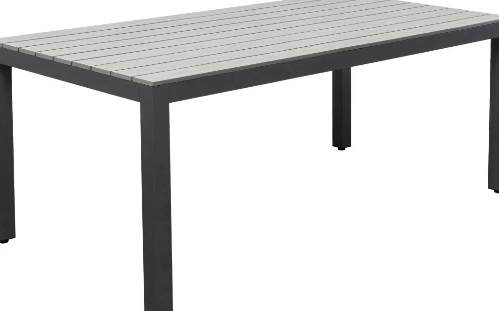 Table design Sorrento par KARE - Meuble d'extérieur élégant en gris anthracite (180x90 cm) - Idéale pour terrasses et jardins