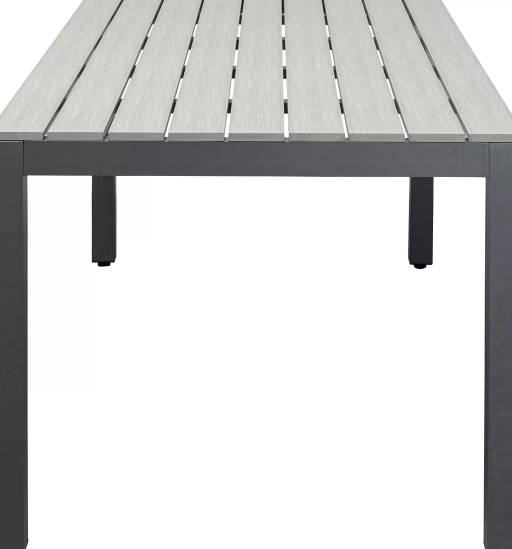 Table design Sorrento par KARE - Meuble d'extérieur élégant en gris anthracite (180x90 cm) - Idéale pour terrasses et jardins
