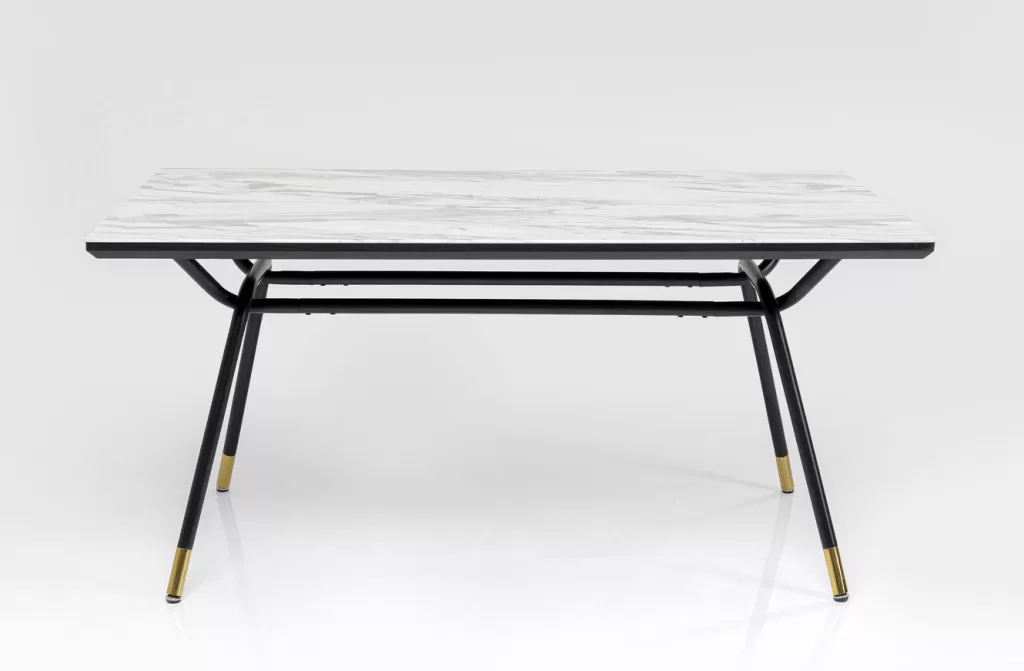 Table design South Beach par KARE - Format XL 180x90 cm pour intérieur contemporain