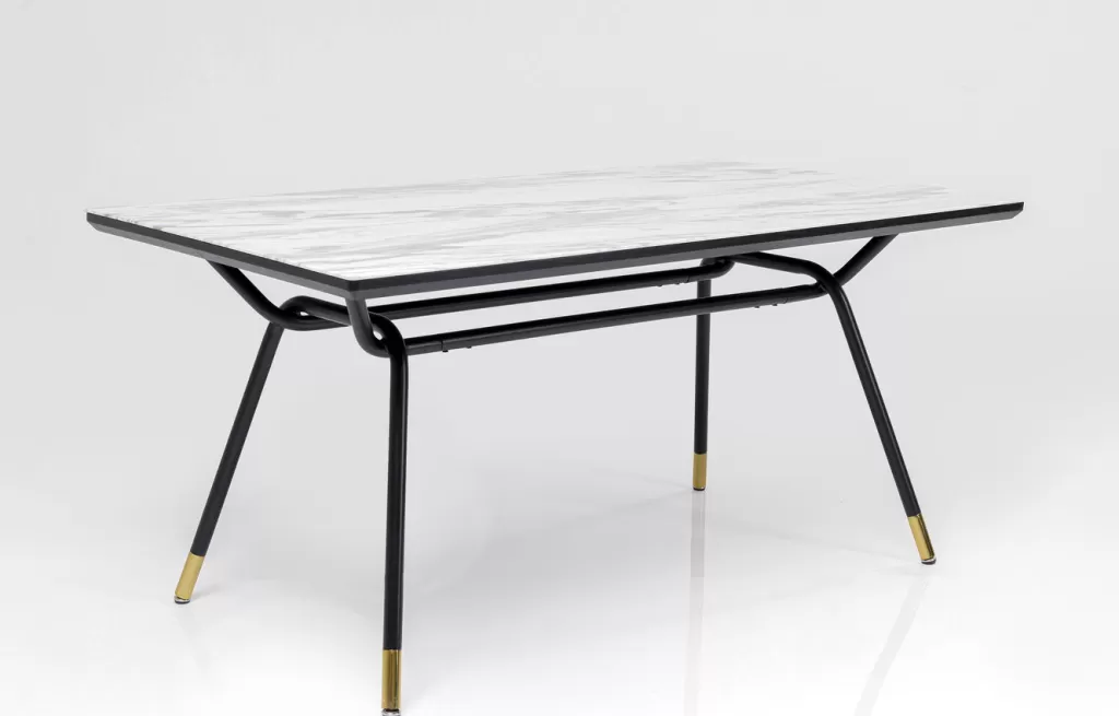 Table design South Beach par KARE - Format XL 180x90 cm pour intérieur contemporain