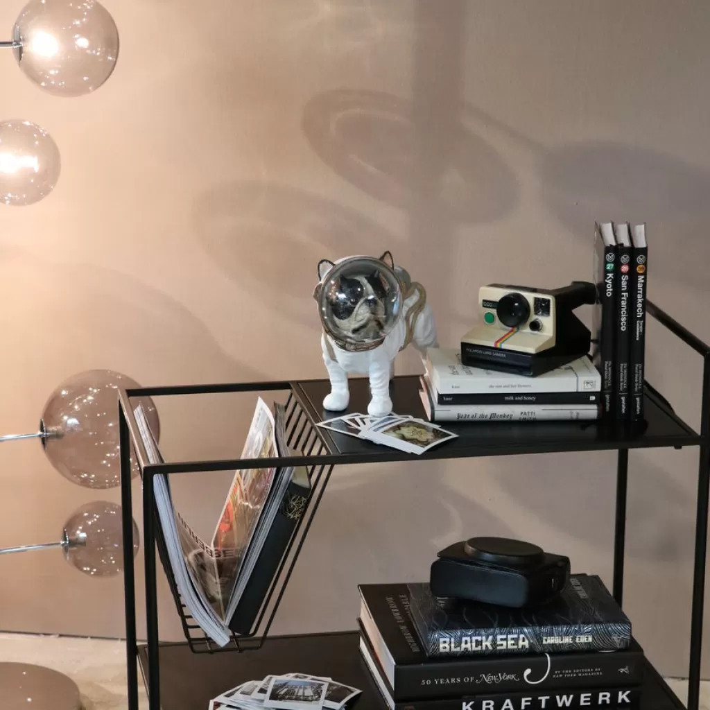 Figurine design unique Chien Spatial Avaruuskoira - Décoration moderne artisanale 21 cm par KARE Design