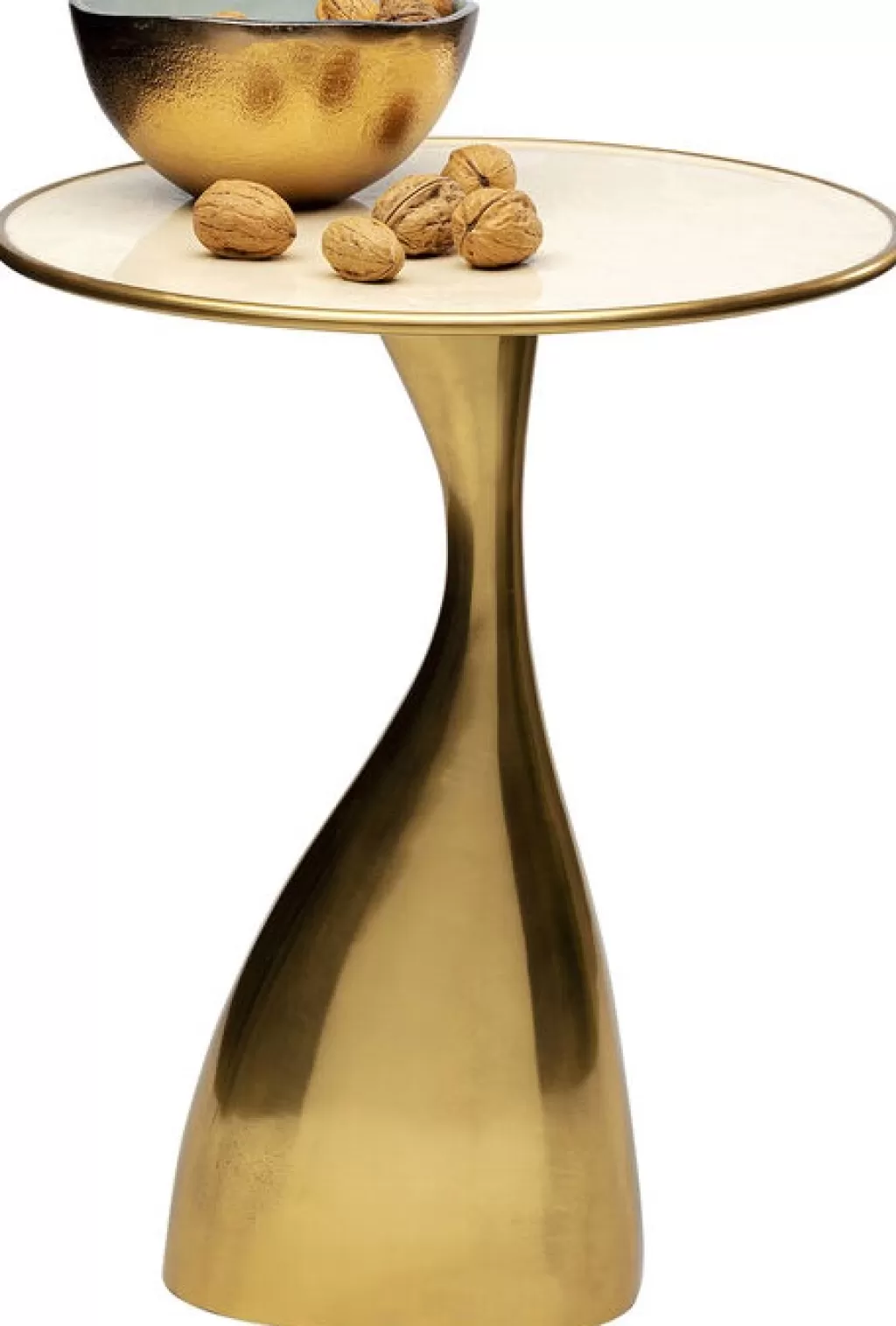 Table d'appoint design Spacey par KARE - Doré brillant diamètre 36 cm, idéale pour votre salon