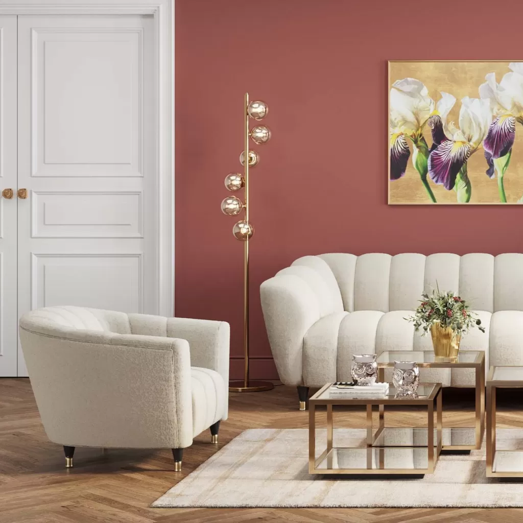 Fauteuil design Spectra – Blanc neige, élégance scandinave pour votre salon (KARE Design)