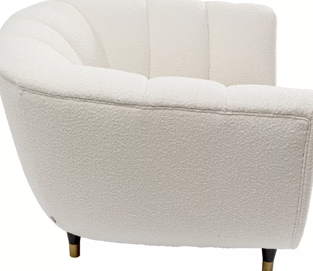Fauteuil design Spectra – Blanc neige, élégance scandinave pour votre salon (KARE Design)