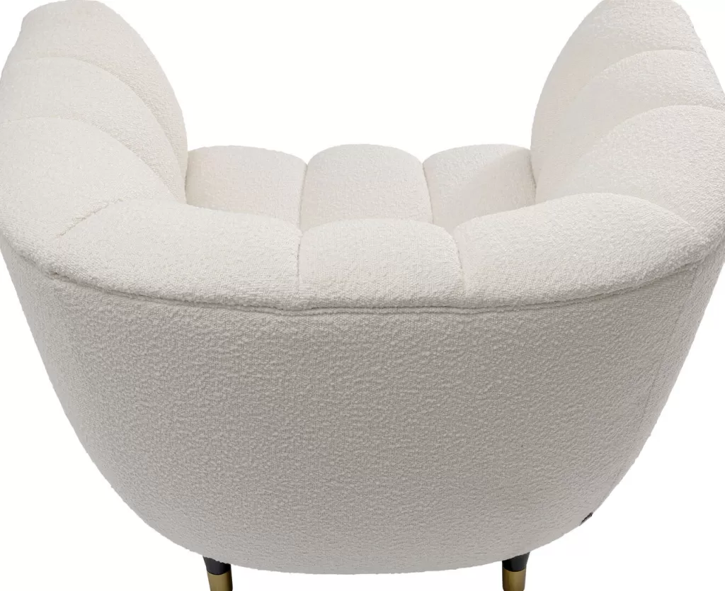 Fauteuil design Spectra – Blanc neige, élégance scandinave pour votre salon (KARE Design)