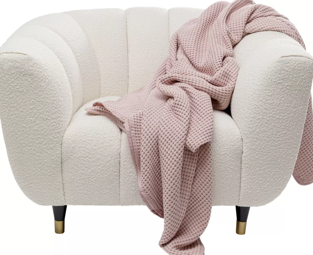 Fauteuil design Spectra – Blanc neige, élégance scandinave pour votre salon (KARE Design)