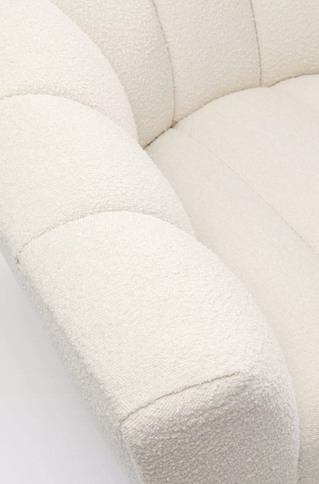 Fauteuil design Spectra – Blanc neige, élégance scandinave pour votre salon (KARE Design)