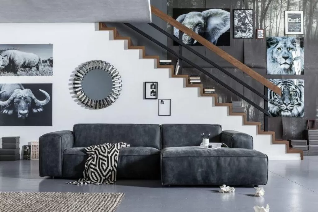 Miroir Décoratif Sprocket - Design Contemporain par KARE, Diamètre 92 cm