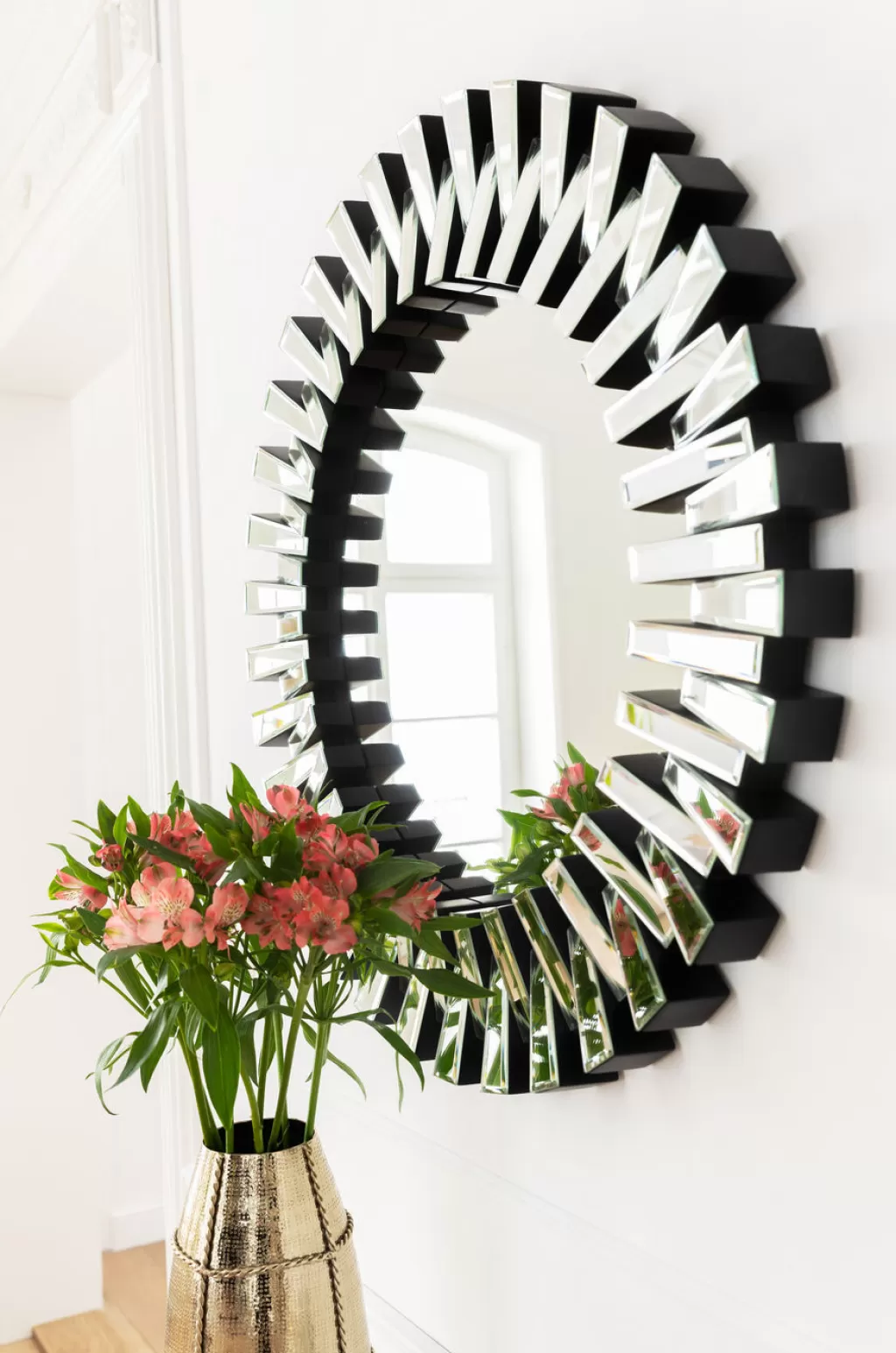 Miroir Décoratif Sprocket - Design Contemporain par KARE, Diamètre 92 cm