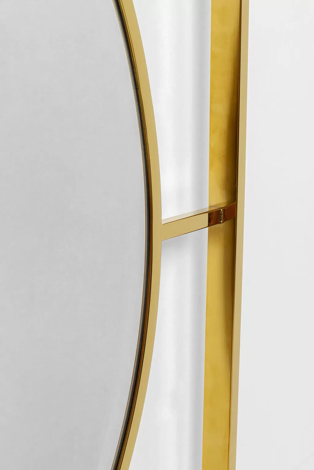 Cadre Mural Élégant Stanford en Doré par KARE Design - Miroir Circulaire Ø90 cm