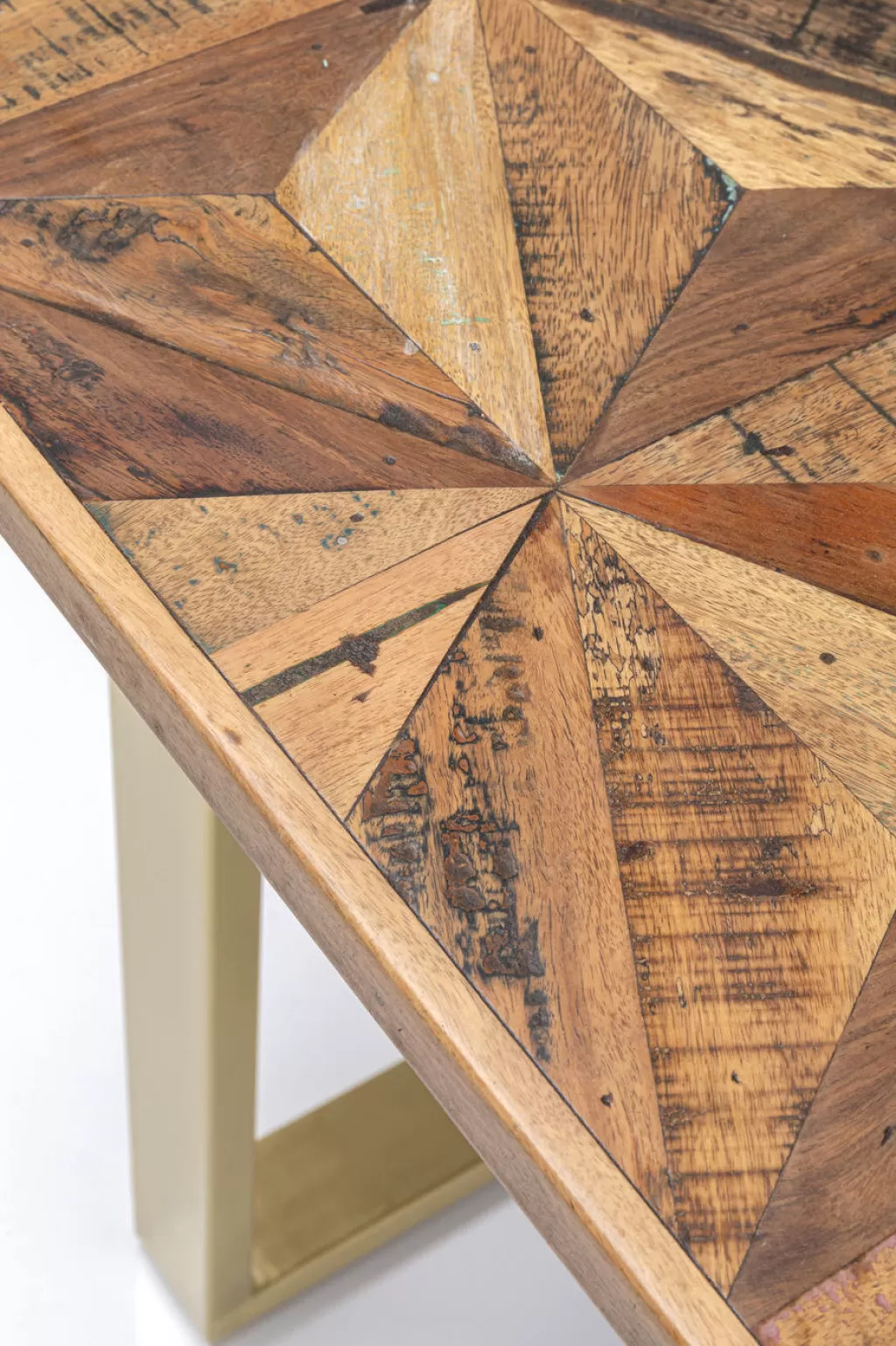 Table à manger étoilée KARE Design - Plateau en laiton dimension 180 x 90 cm - Pièce contemporaine pour intérieur raffiné