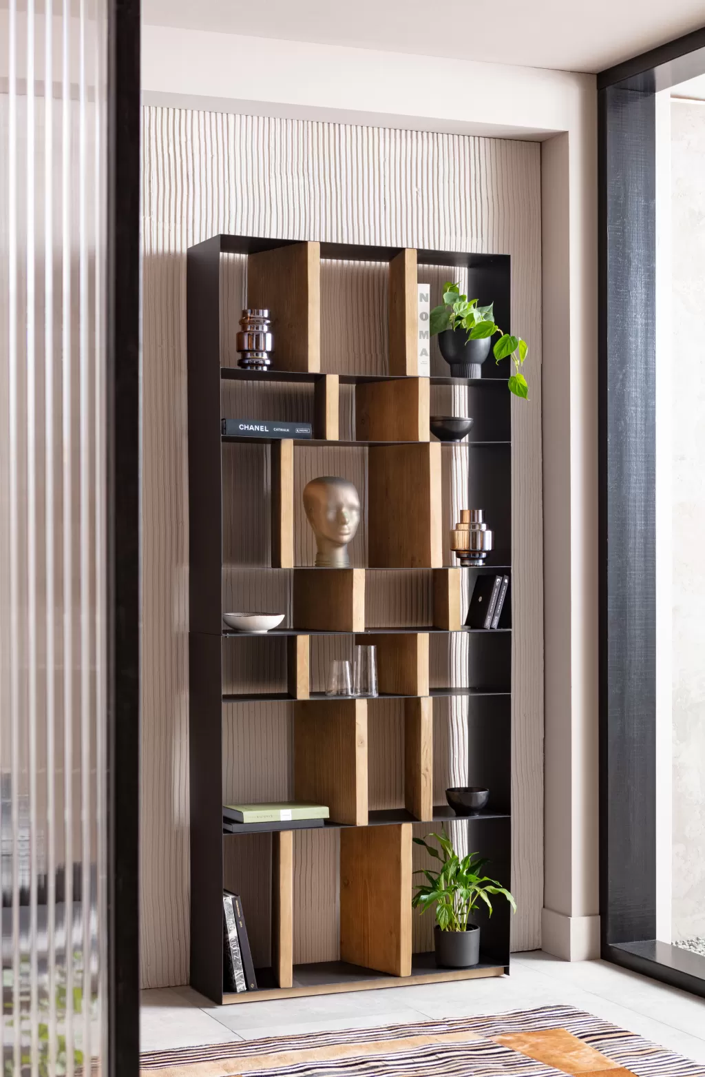 Étagère Murale Storm KARE Design - 100 cm de Largeur, 234 cm de Hauteur - Design Contemporain pour un Rangement Élégant