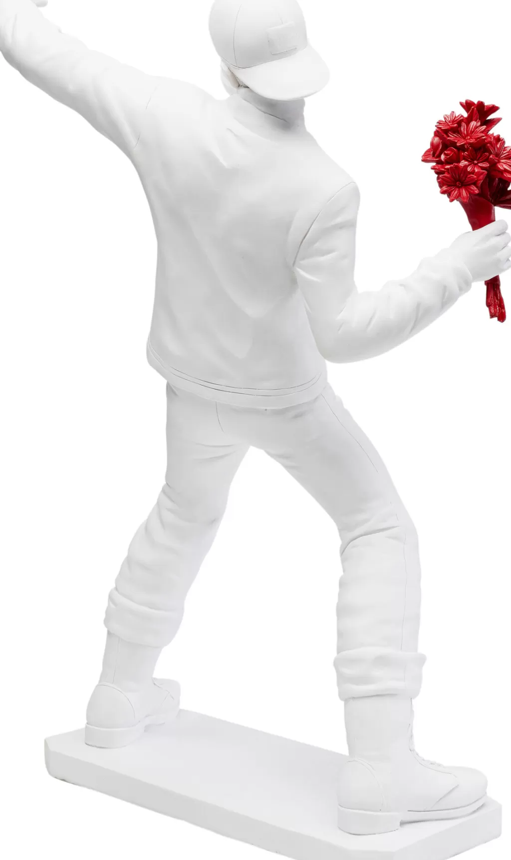 Élégante Composition Florale Urbaine KARE Design - Objet Décoratif Contemporain en Blanc (67 cm de Haut)
