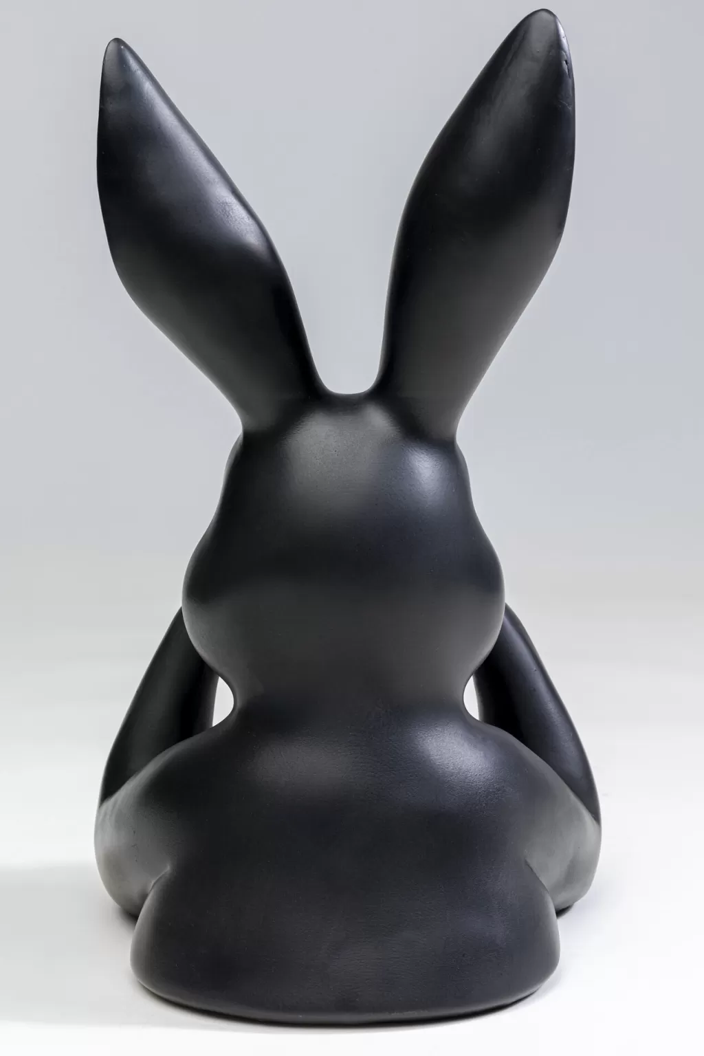 Figurine Décorative Lapin Tendresse Noir Élégante - Design Moderne KARE 31cm, Décoration d'intérieur Chic pour Pâques ou Collectionneurs