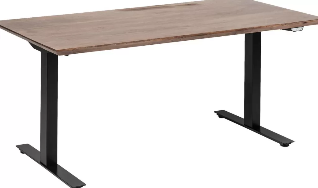 Bureau design moderne KARE Symphony - Noir anthracite, Plateau 160 x 80 cm pour espace de travail professionnel