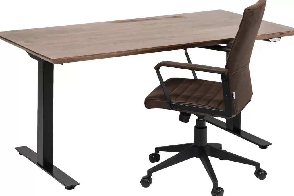 Bureau design moderne KARE Symphony - Noir anthracite, Plateau 160 x 80 cm pour espace de travail professionnel
