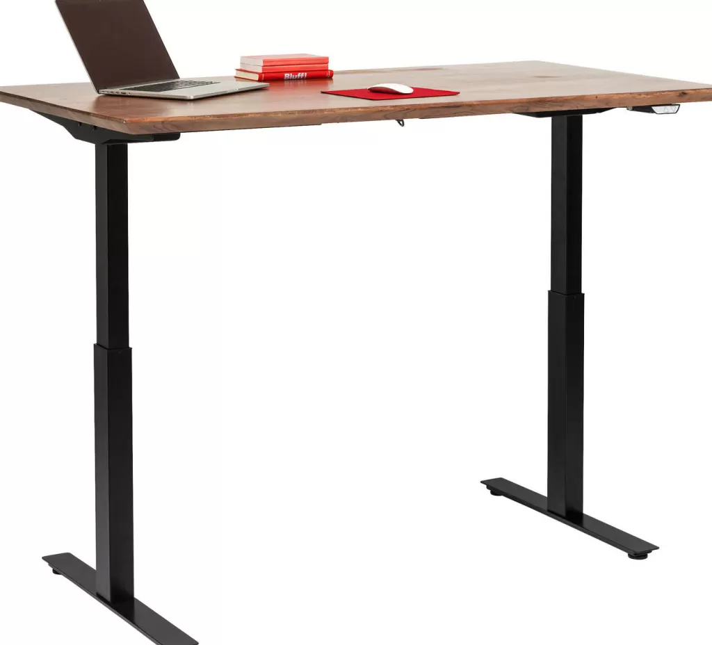 Bureau design moderne KARE Symphony - Noir anthracite, Plateau 160 x 80 cm pour espace de travail professionnel