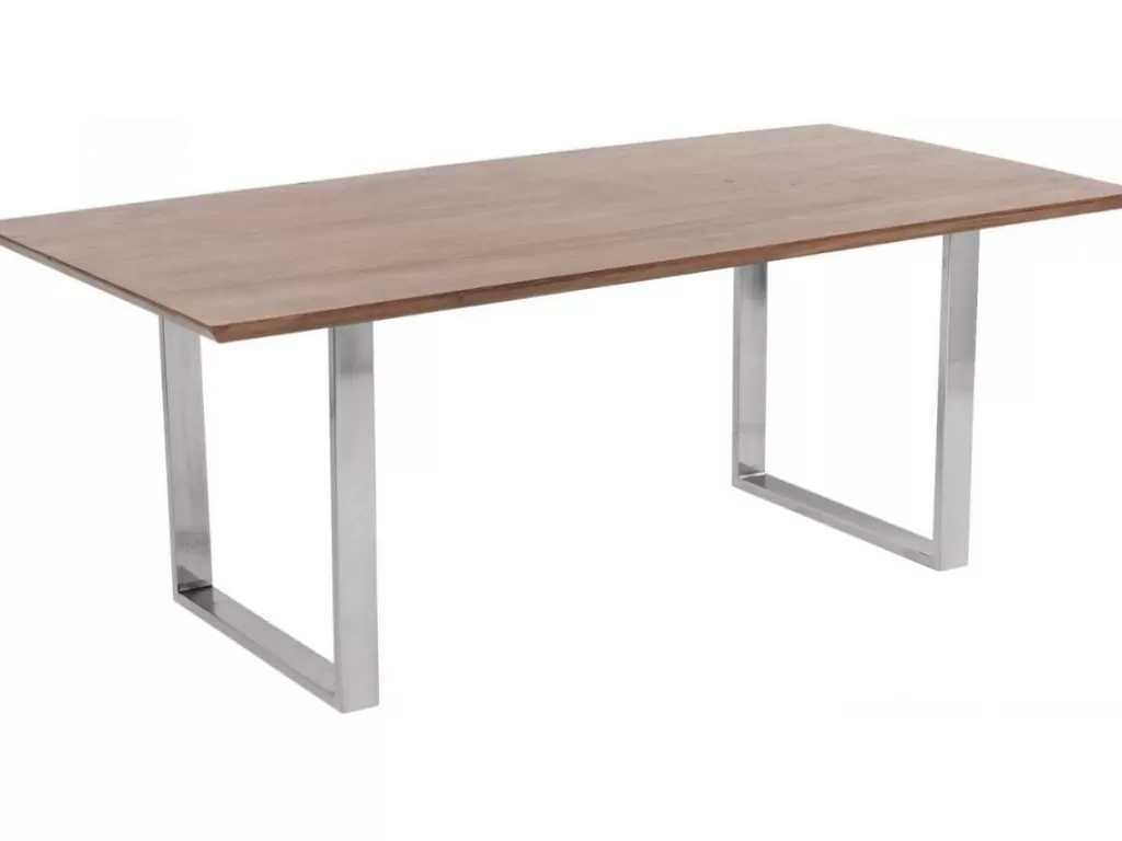 Table basse élégante Symphony Noir - Design contemporain avec structure chromée (160x80 cm) par KARE