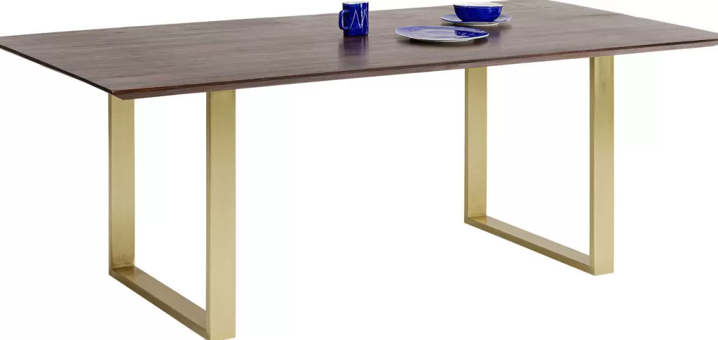 Table élégante Symphony Dark en laiton 160x80 cm - Design contemporain par KARE