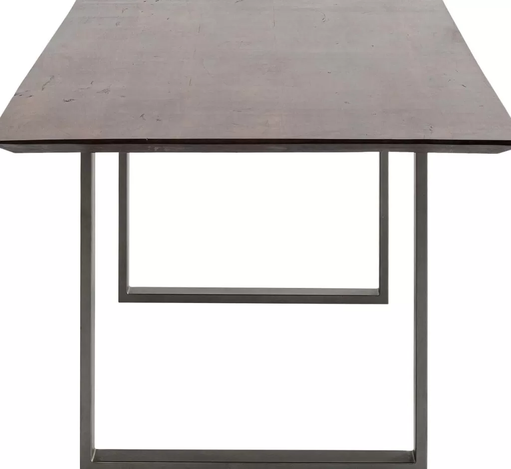 Table design Symphony Dark en métal brut, dimensions 180 x 90 cm - Élégance industrielle signée KARE Design