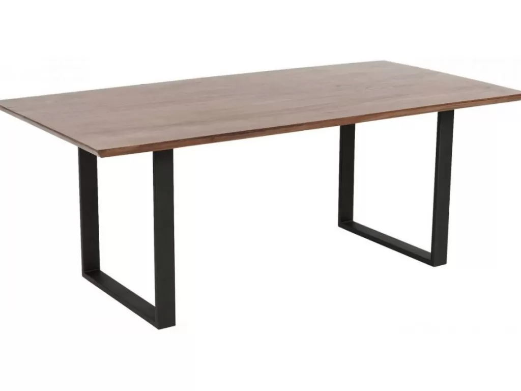 KARE Design - Table contemporaine Symphony Dark en métal brut - Design épuré - Format 200 x 100 cm