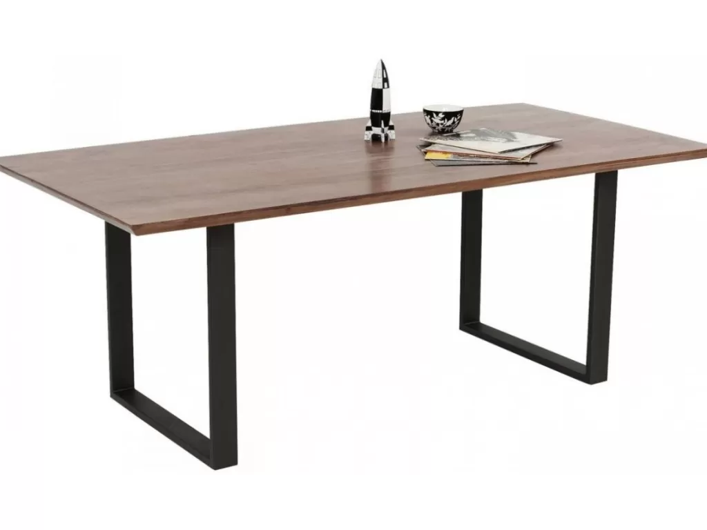 KARE Design - Table contemporaine Symphony Dark en métal brut - Design épuré - Format 200 x 100 cm
