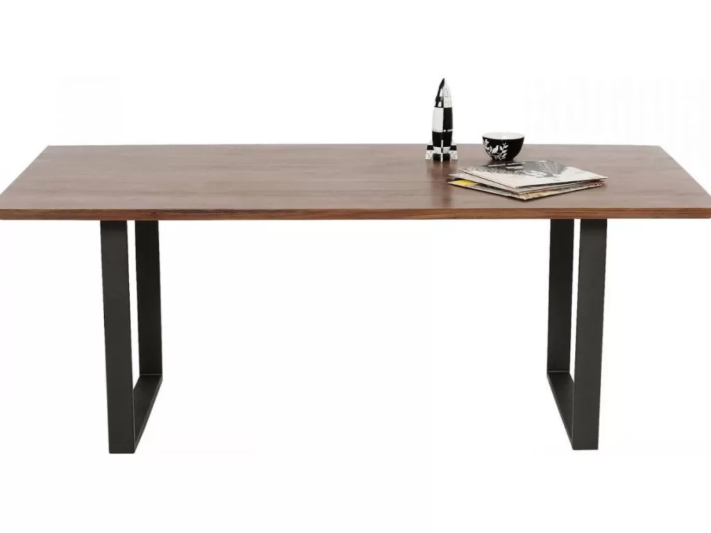 KARE Design - Table contemporaine Symphony Dark en métal brut - Design épuré - Format 200 x 100 cm