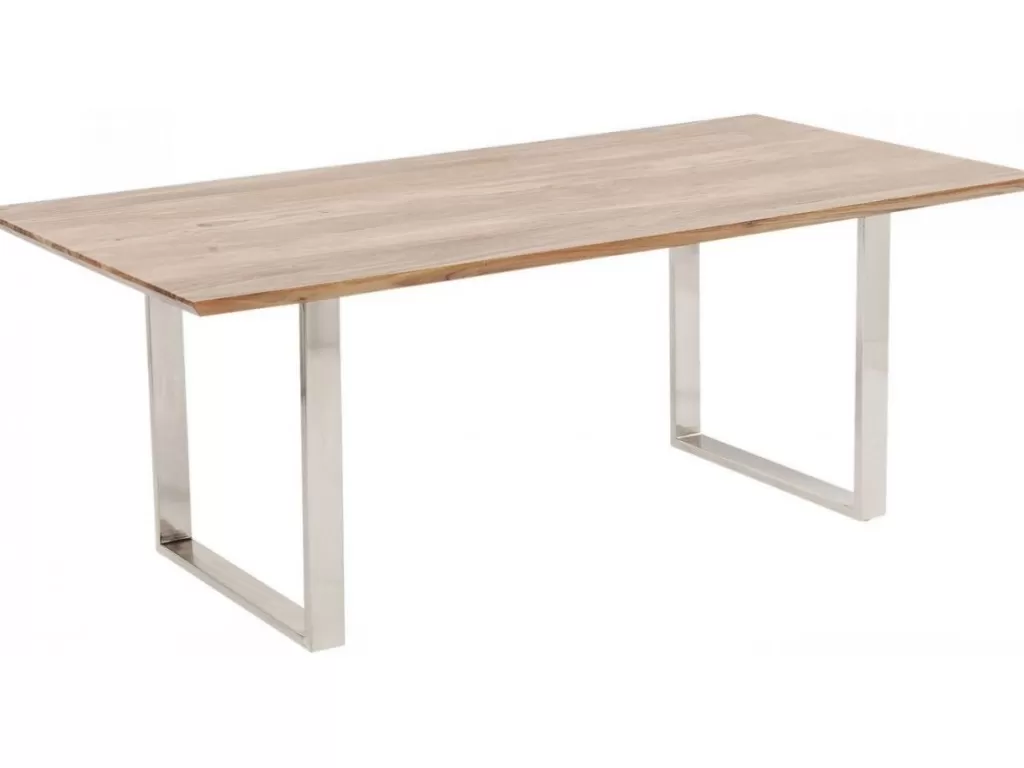 Table design Symphony par KARE - Plateau chromé élégant 160x80 cm