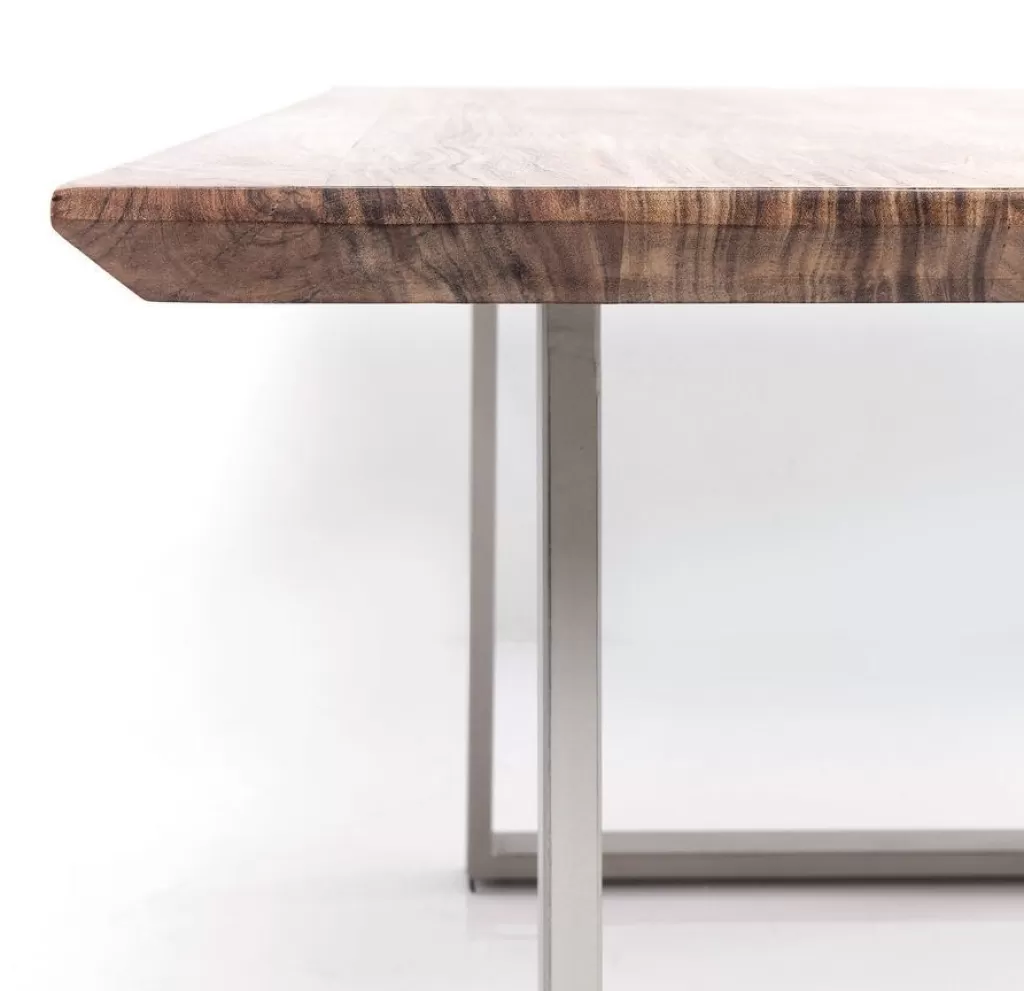 Table design Symphony par KARE - Plateau chromé élégant 160x80 cm
