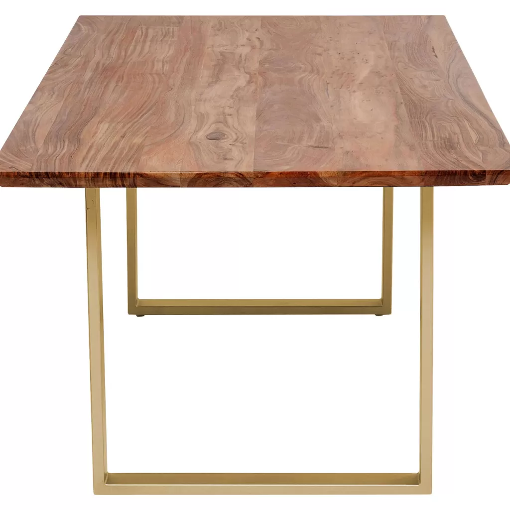 Table design élégante Symphony en finition laiton vieilli - Dimensions 160 x 80 cm - Collection contemporaine KARE