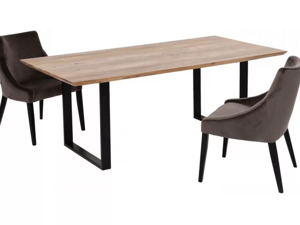 Table design Symphony en noir - Dimensions 180x90 cm - Collection KARE Design pour salle à manger élégante