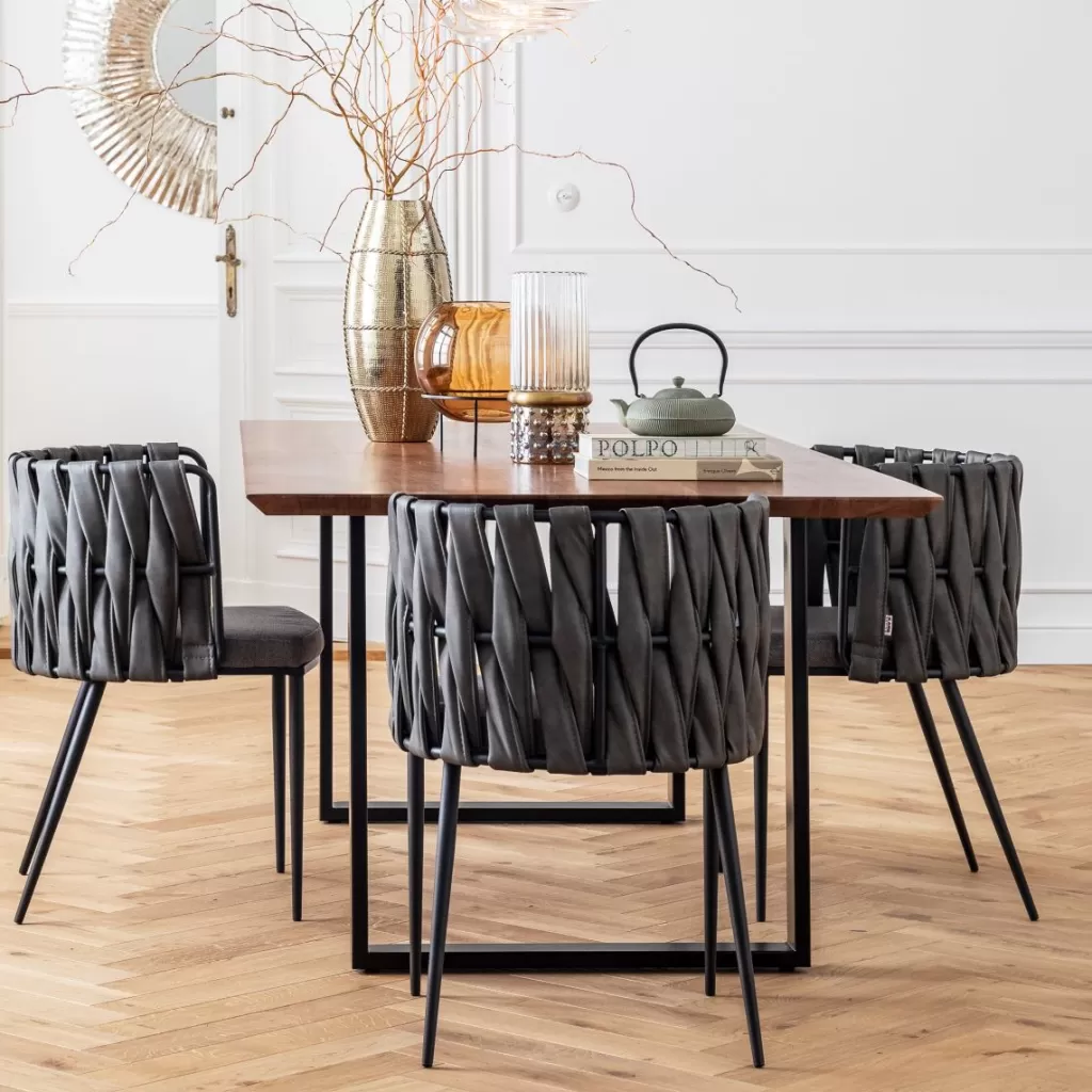 Table design Symphony - KARE Design, Noir anthracite - Dimensions 200x100 cm