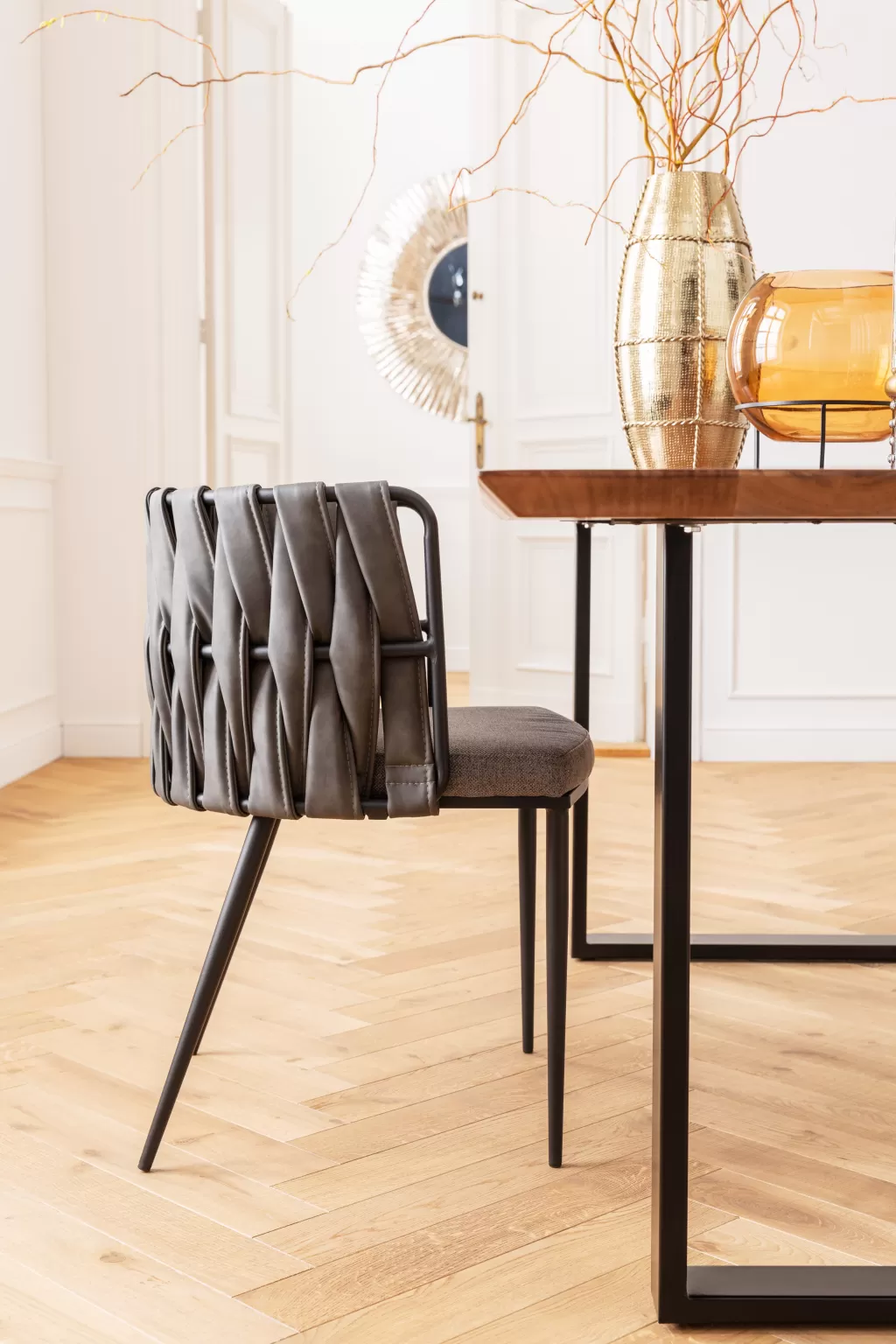 Table design Symphony - KARE Design, Noir anthracite - Dimensions 200x100 cm