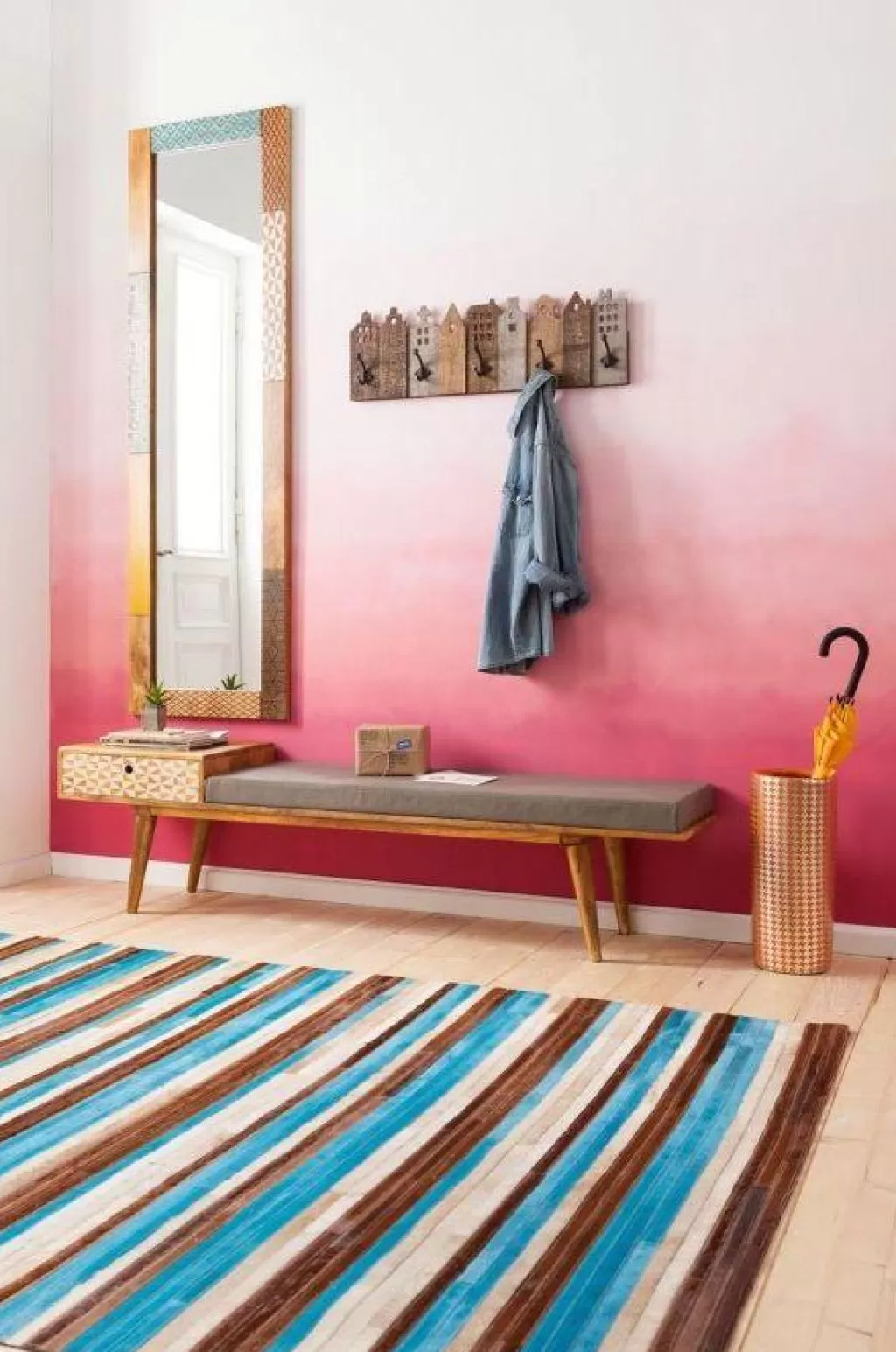 Porte-manteau mural design Terrace par KARE - Solution de rangement élégante pour entrée moderne