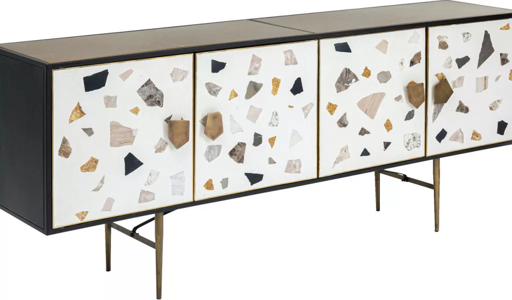 Carrelage en Terrazzo Senkki 183x77 cm - Collection Lipastot par KARE Design | Décoration intérieure élégante