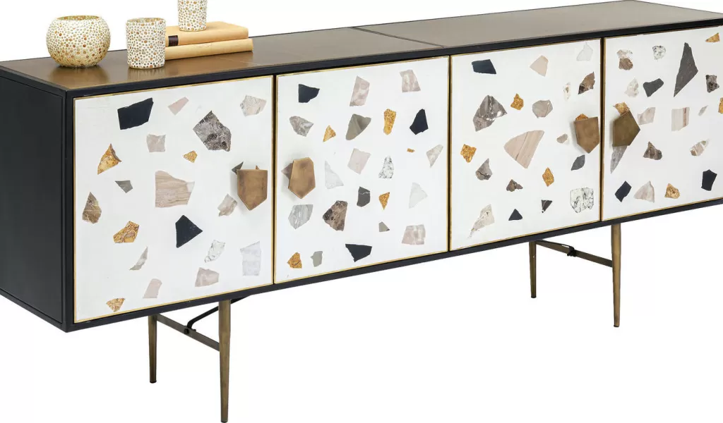 Carrelage en Terrazzo Senkki 183x77 cm - Collection Lipastot par KARE Design | Décoration intérieure élégante