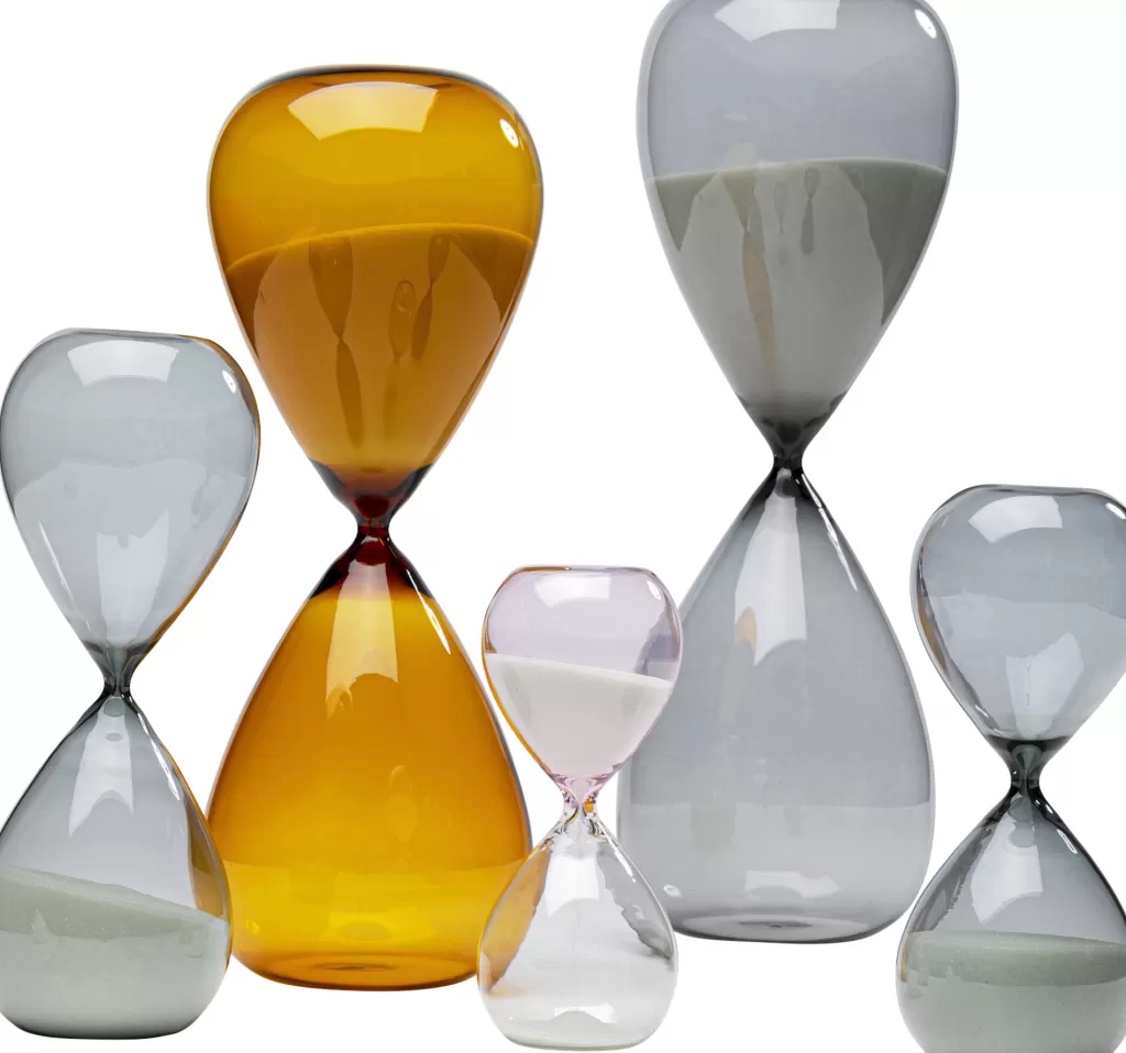 Sablier Design Moderne KARE - Transparent Élégant, 17 cm pour Décoration Intérieure