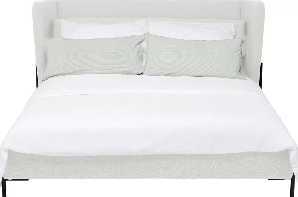 Lit design Tivoli écru 180x200 cm - Collection élégante par KARE Design | Sommier inclus, Durable et Confortable