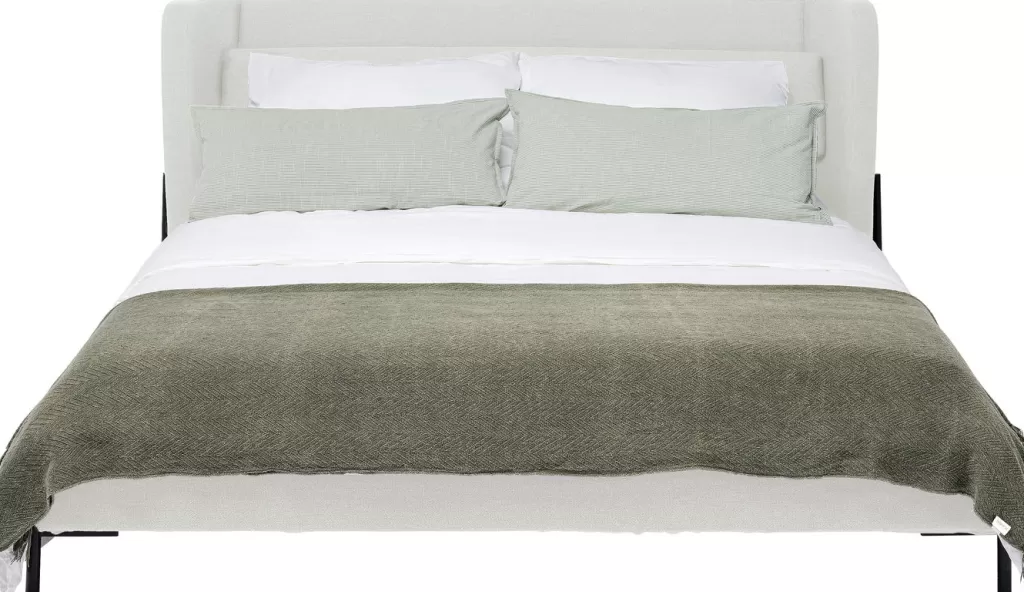 Lit design Tivoli écru 180x200 cm - Collection élégante par KARE Design | Sommier inclus, Durable et Confortable