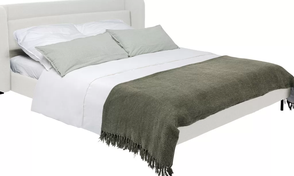 Lit design Tivoli écru 180x200 cm - Collection élégante par KARE Design | Sommier inclus, Durable et Confortable