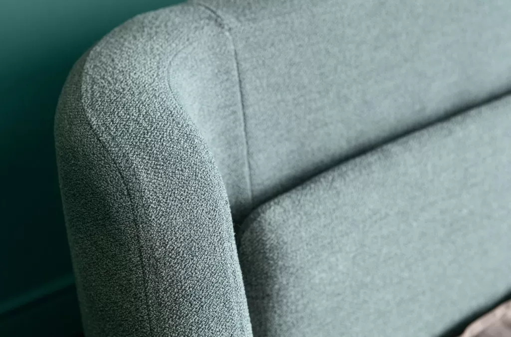 Lit Design Scandinave Tivoli - KARE Edition, Vert Naturel 160x200 cm - Matelas Confort Intégré pour Chambre Contemporaine