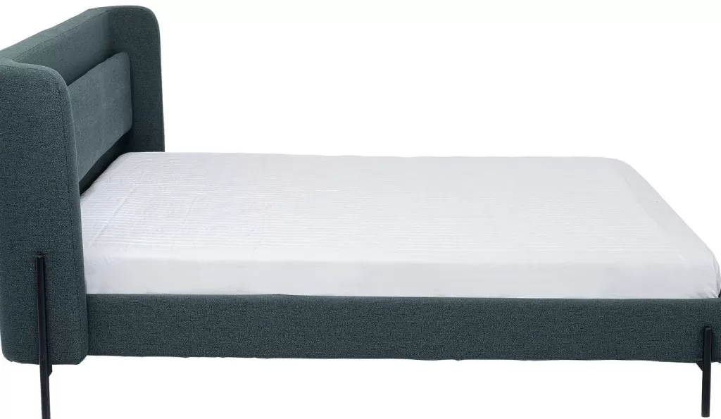 Lit Design Scandinave Tivoli - KARE Edition, Vert Naturel 160x200 cm - Matelas Confort Intégré pour Chambre Contemporaine