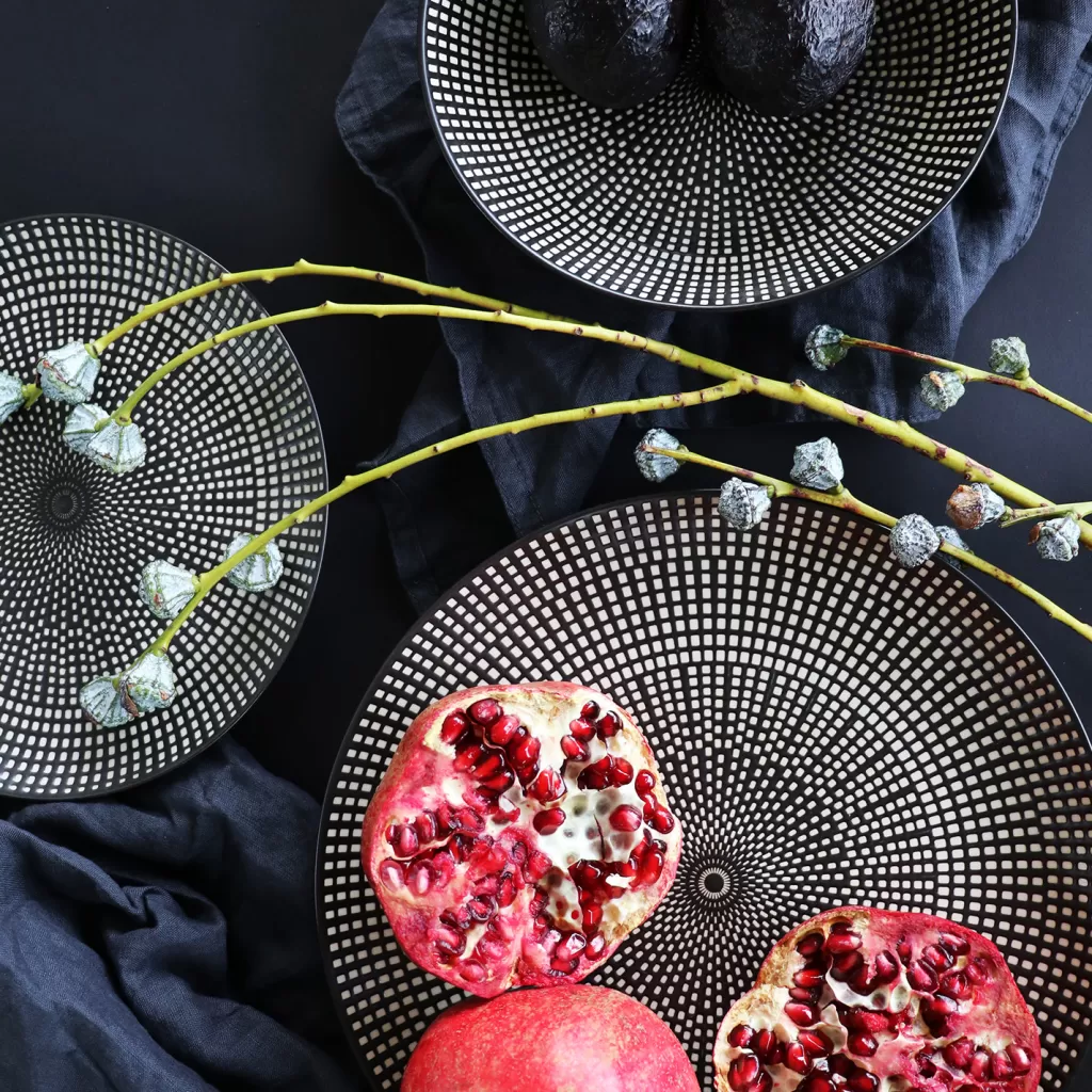 Assiette design contemporaine KARE Tokyo - Diamètre 21 cm - Collection urbaine élégante