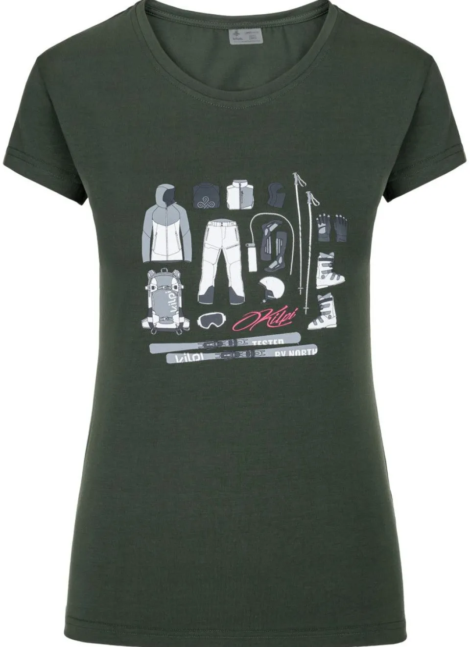T-shirt féminin Kilpi en coton doux - Coupe ajustée pour un style décontracté | Collection TORNES-W