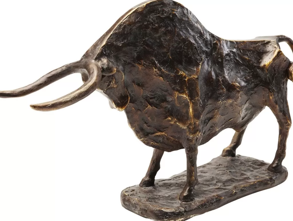 Sculpture contemporaine Toro en céramique | Décor moderne par KARE Design | Hauteur 47cm