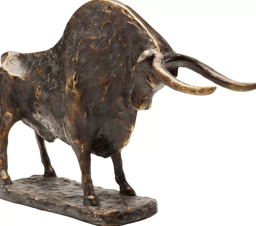 Sculpture contemporaine Toro en céramique | Décor moderne par KARE Design | Hauteur 47cm
