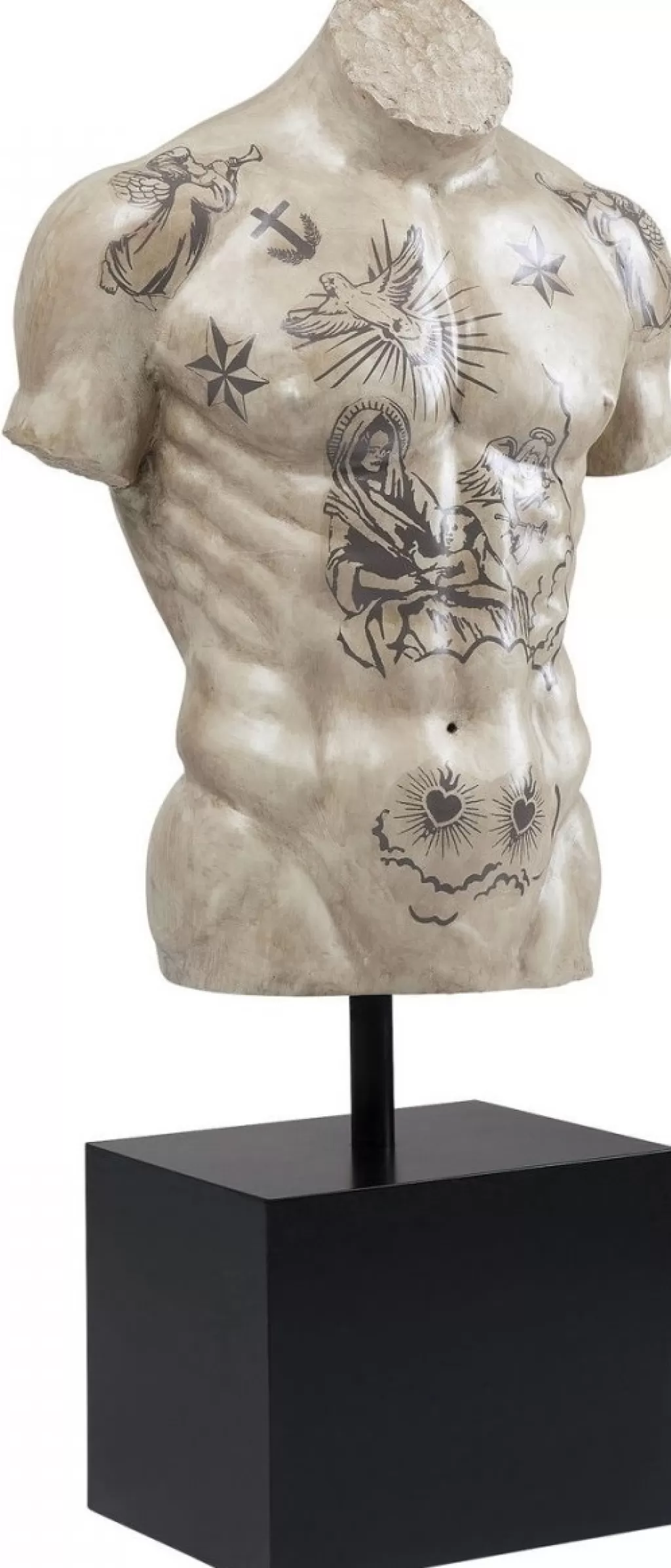 Décor Tattoo Corporel - Sculpture Murale Élégante par KARE Design | Objet d'Art Contemporain pour Intérieur Moderne