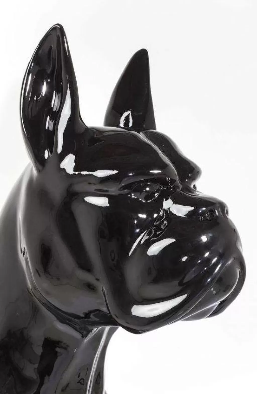 KARE Design - Sculpture Décorative Majestueuse Toto XL Grand Chien Noir - Statue d'Intérieur Élégante 180 cm